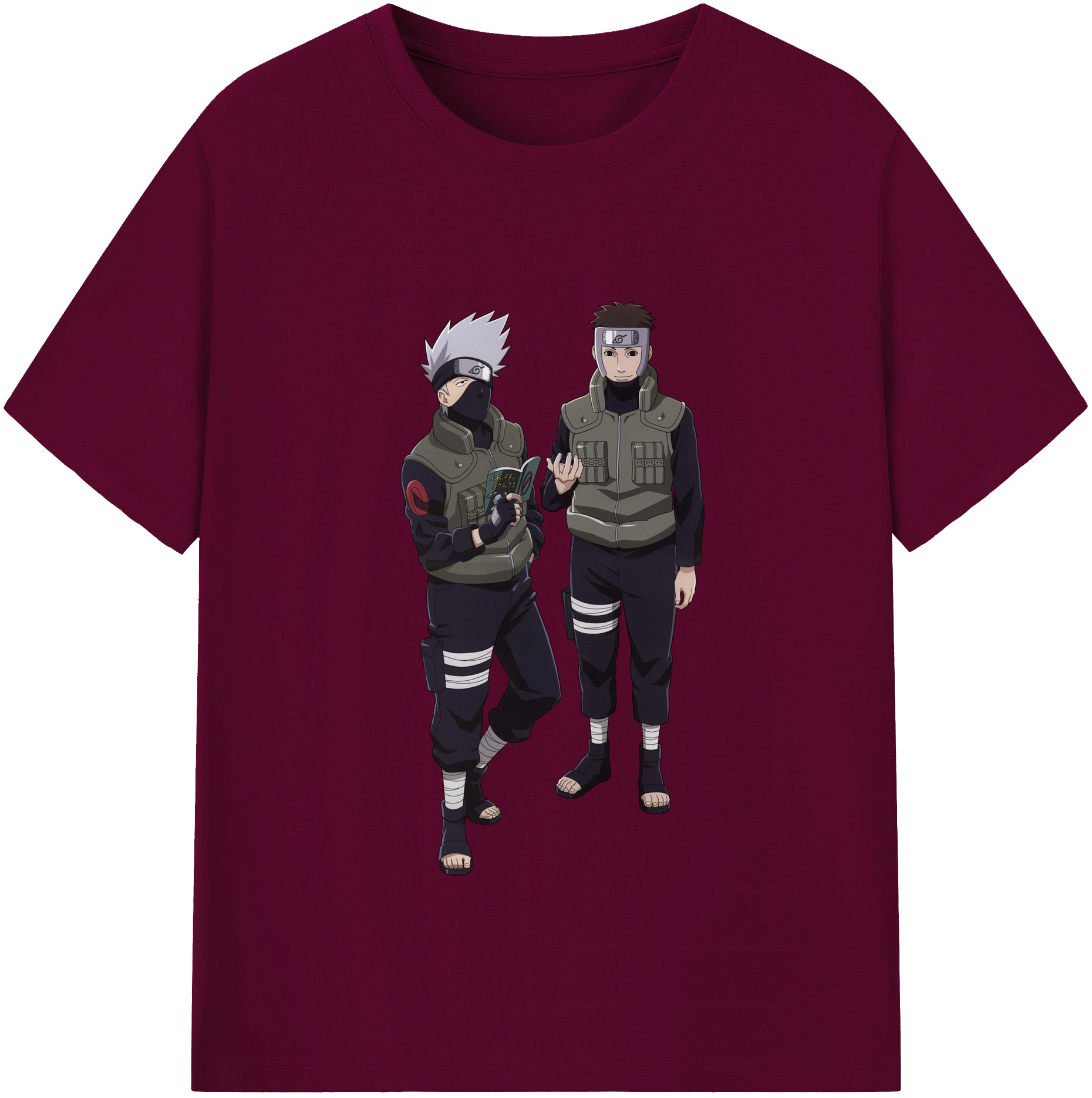 （画像用） NARUTO -ナルト- はたけ カカシ Hatake Kakashi レディースカジュアルプリントTシャツ（綿100％）